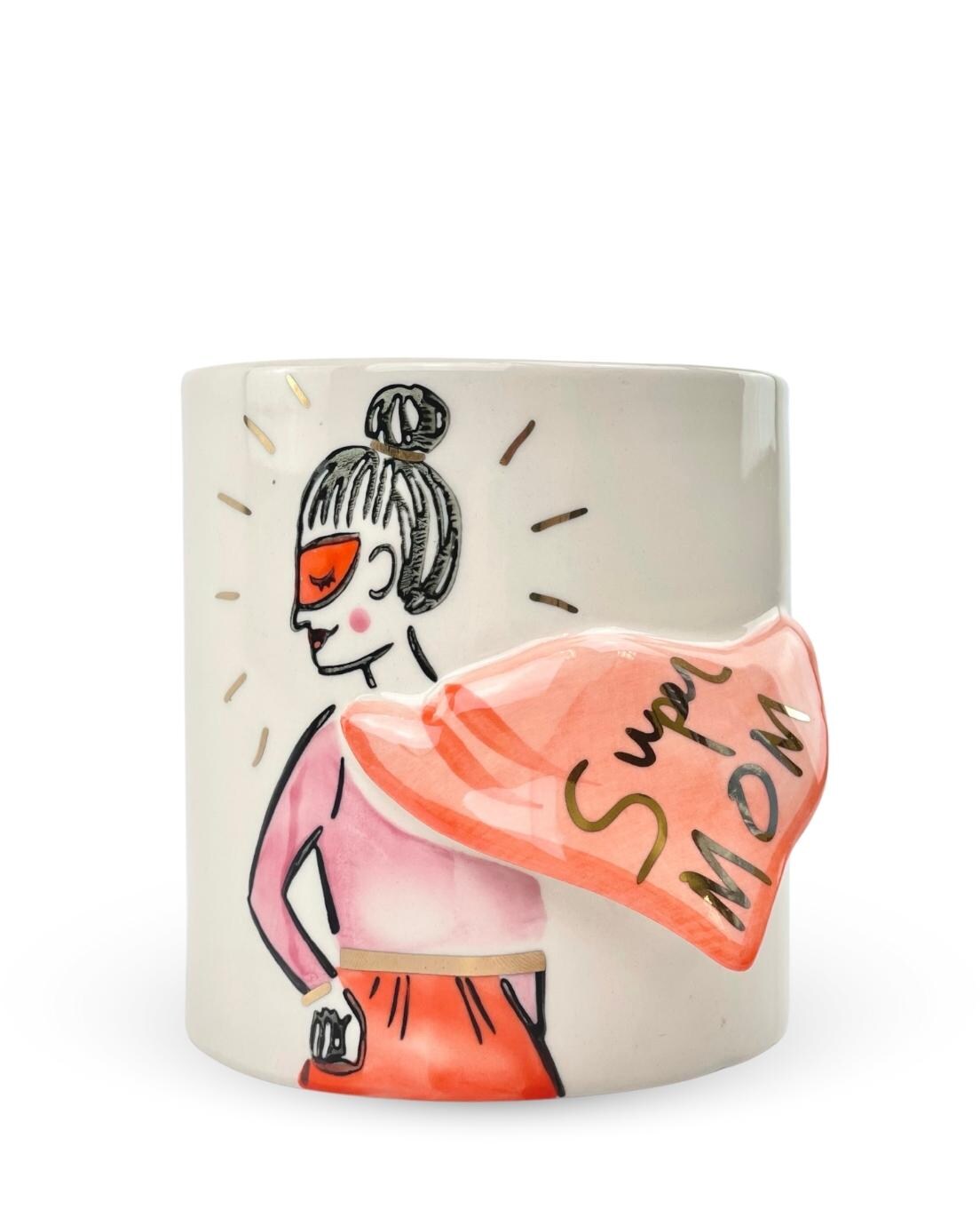Super Mom! Ceramic Keepsake Pot